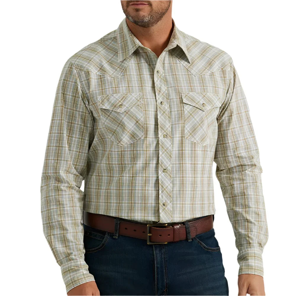 Men's Wrangler® 20X® Advanced Comfort Long Sleeve Shirt 112346066 - Crazy House Western Wear