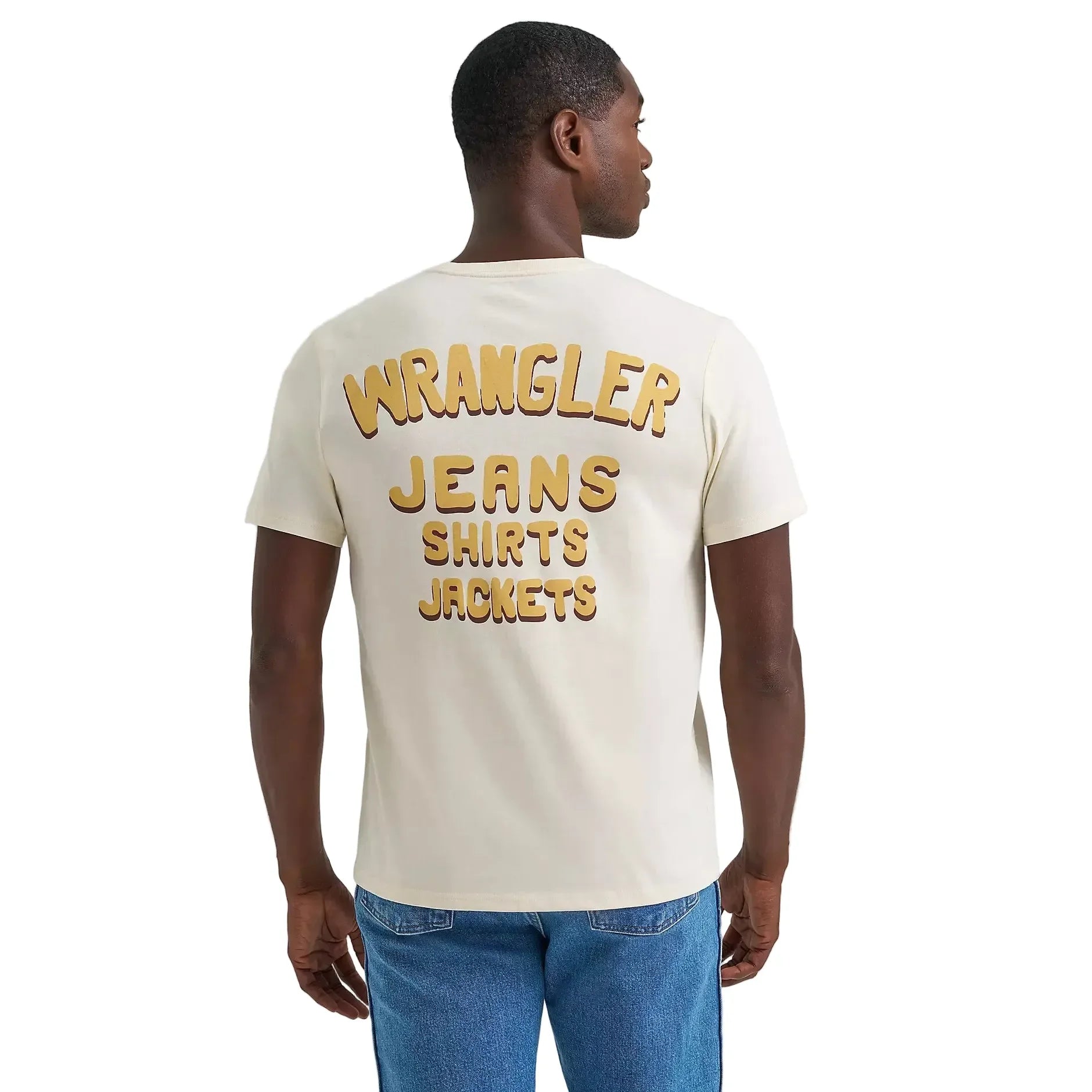 Men's Wrangler Antique White Golden Bronc Dual Graphic T-shirt 112375759