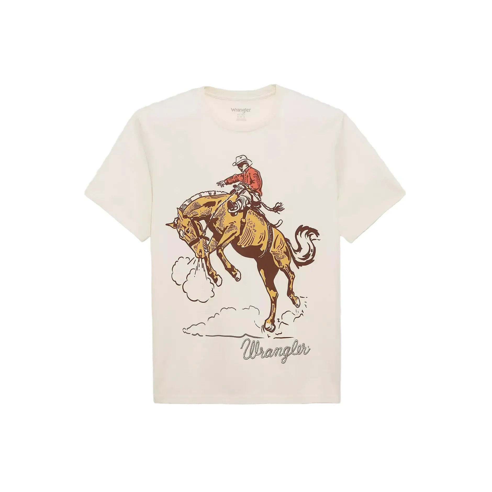 Men's Wrangler Antique White Golden Bronc Dual Graphic T-shirt 112375759