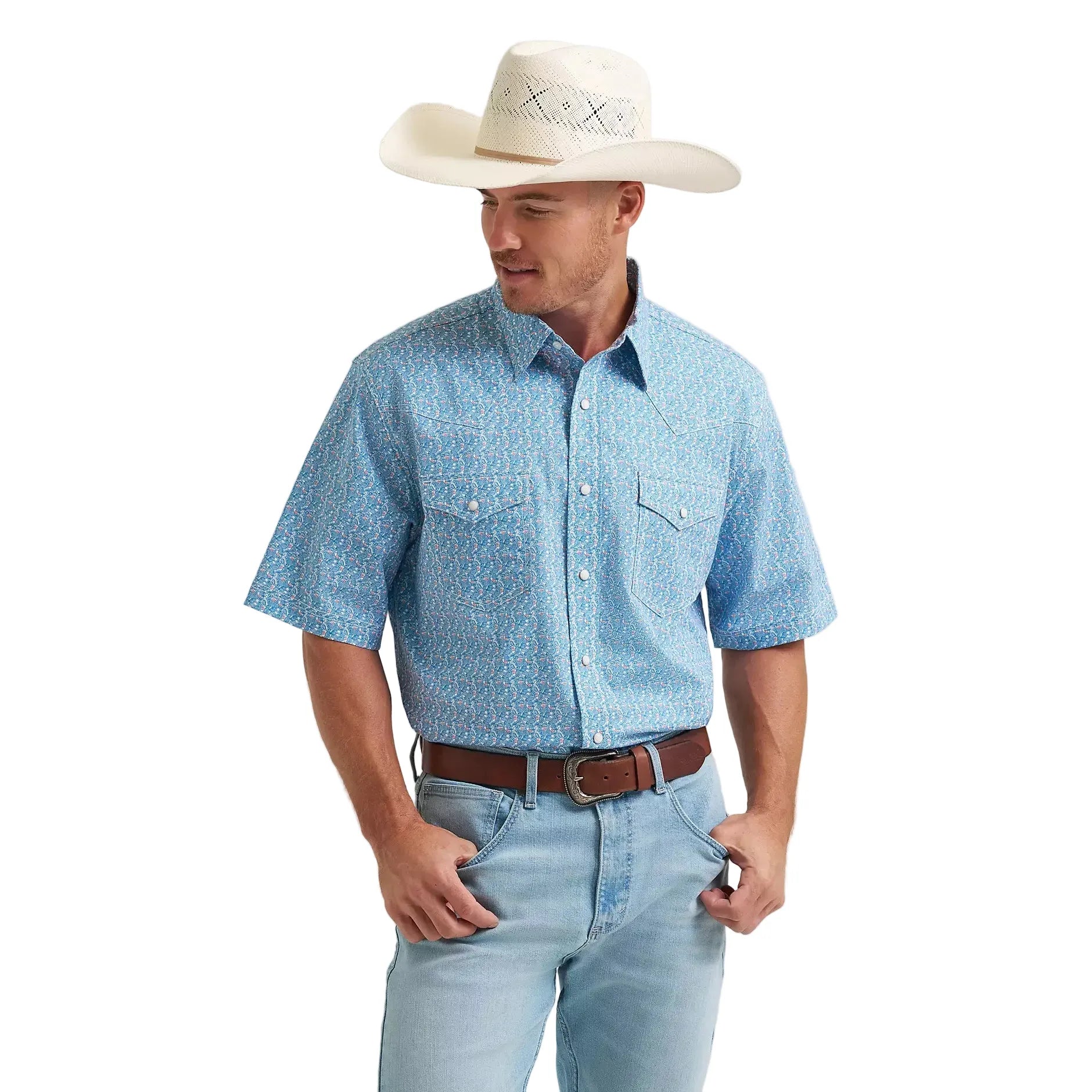 Men's Wrangler Blue Jay 20X Competition Advanced Comfort Western Snap Shirt 112374284