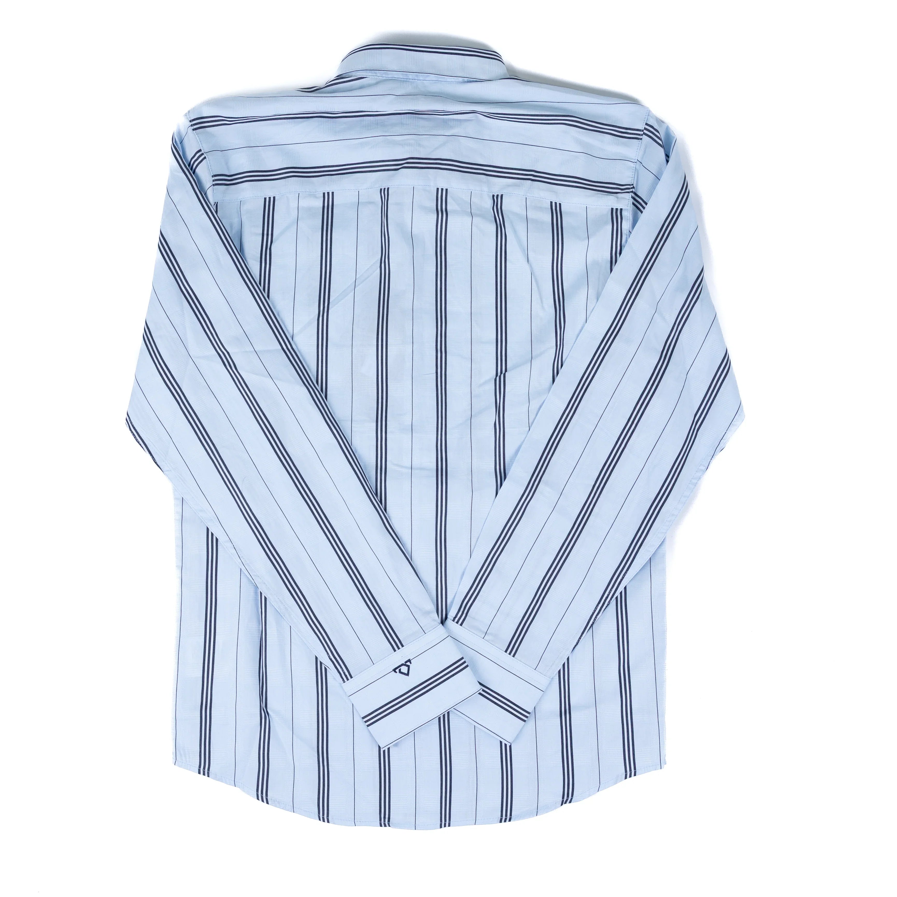 Men's Wrangler Cody Johnson Long Sleeve Blue Striped Button Up 112378978