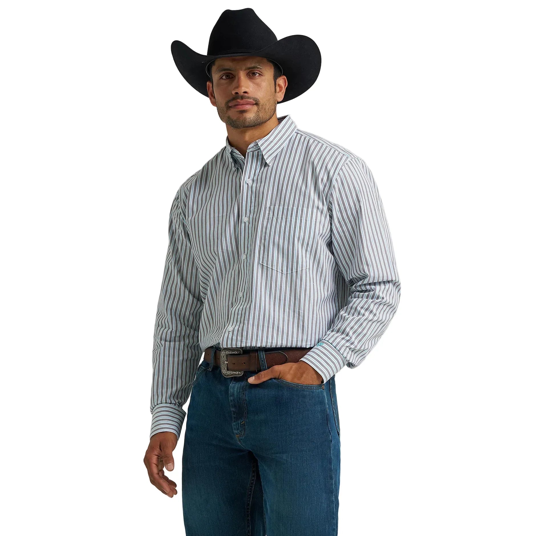 Men's Wrangler Cody Johnson One Pocket Button Down Shirt 112368042
