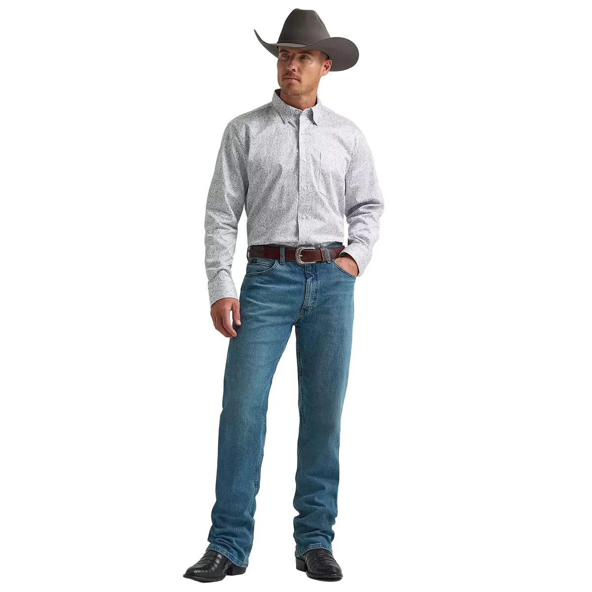 Men's Wrangler Cody Johnson One Pocket Button Down Shirt 112374476