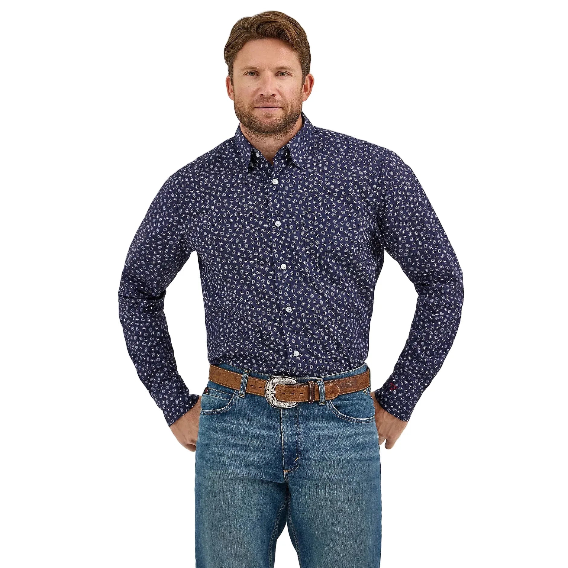 Men's Wrangler Cody Johnson One Pocket Button Down Shirt