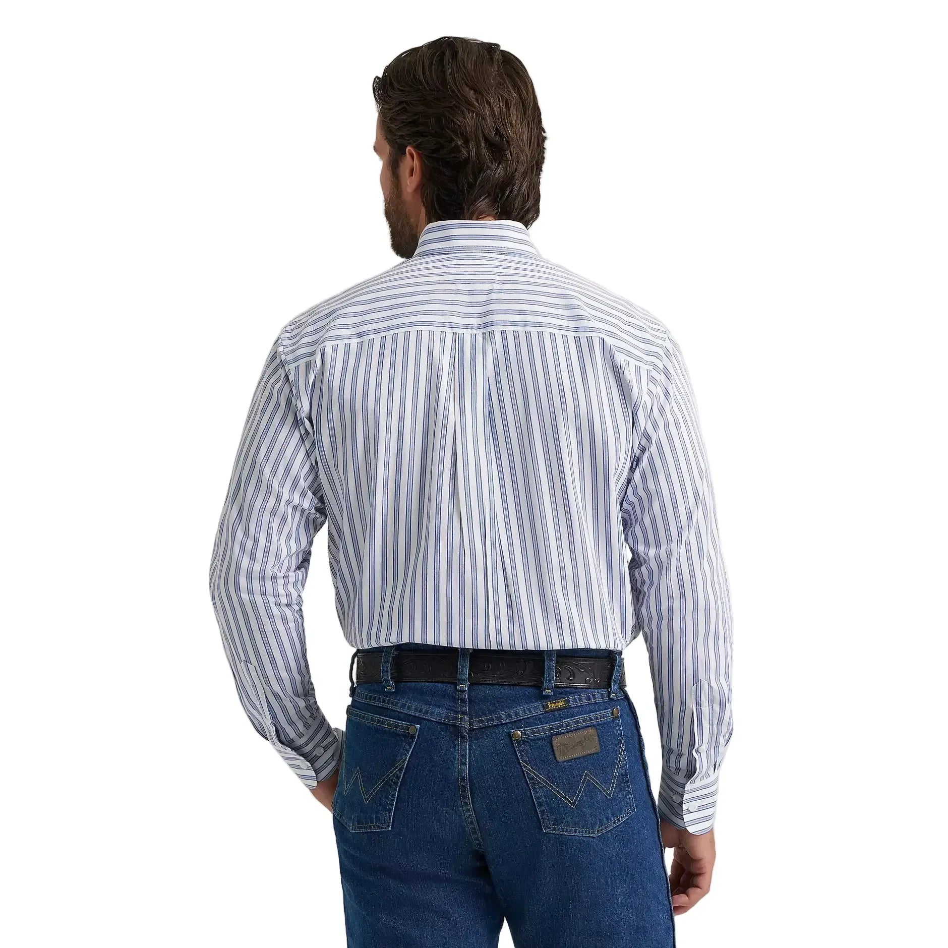Men's Wrangler George Strait Long Sleeve Button Down One Pocket Shirt 112379063