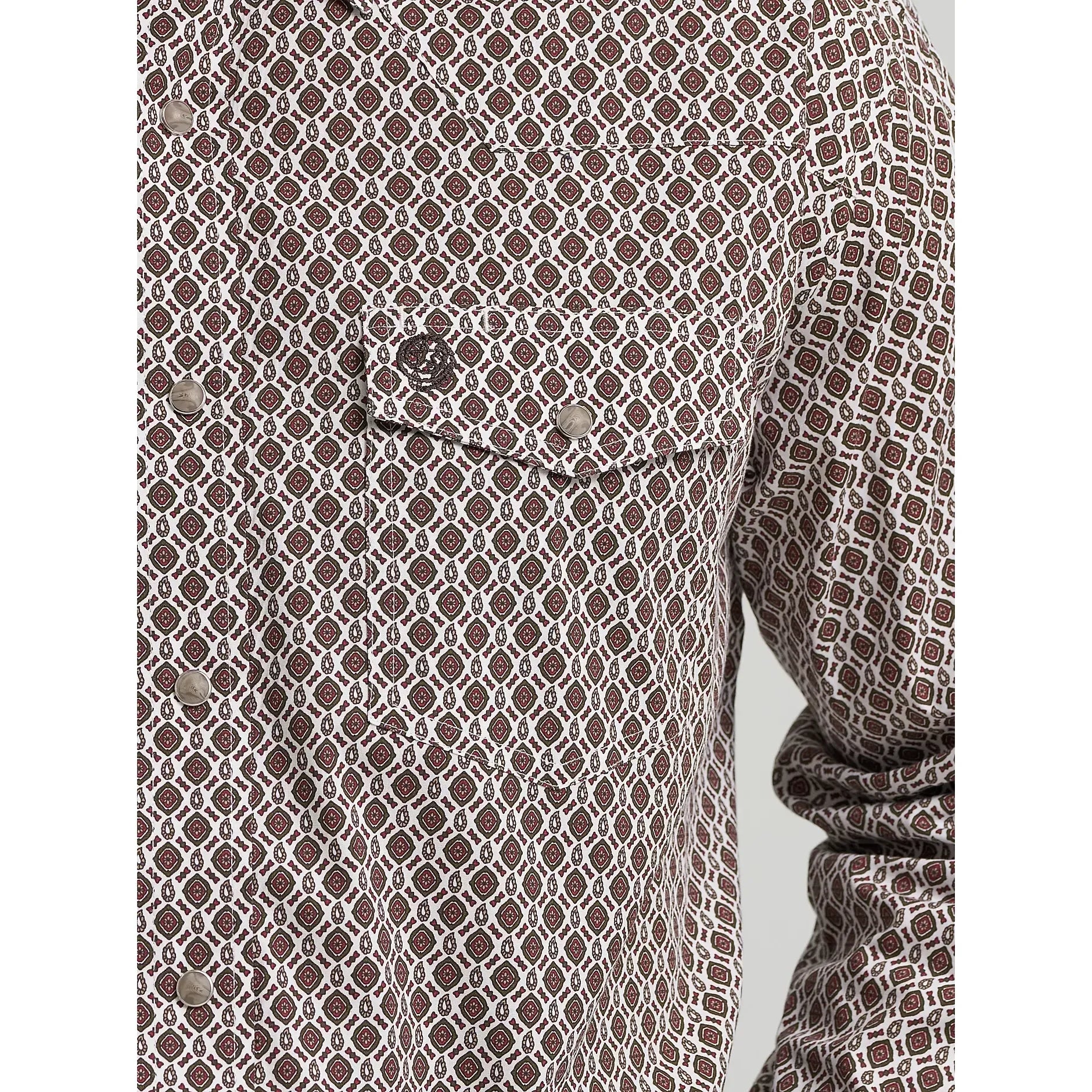Men's Wrangler George Strait Troubadour Long Sleeve Western Snap Shirt 112368211