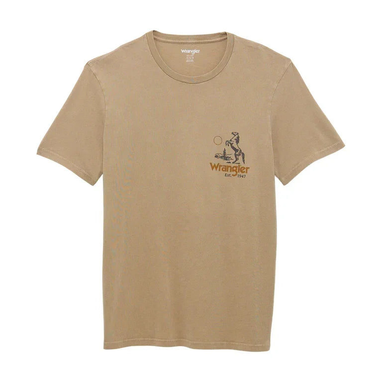 Men's Wrangler Graphic Knit Short Sleeve T-Shirt 112361852 - Crazy House Western Wear