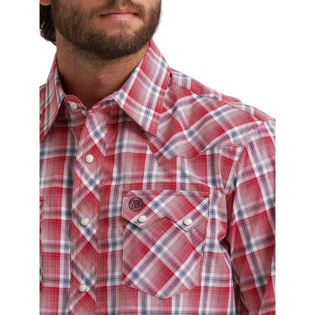 Men's Wrangler Retro Long Sleeve Sawtooth Snap Pocket Western Shirt 112374741