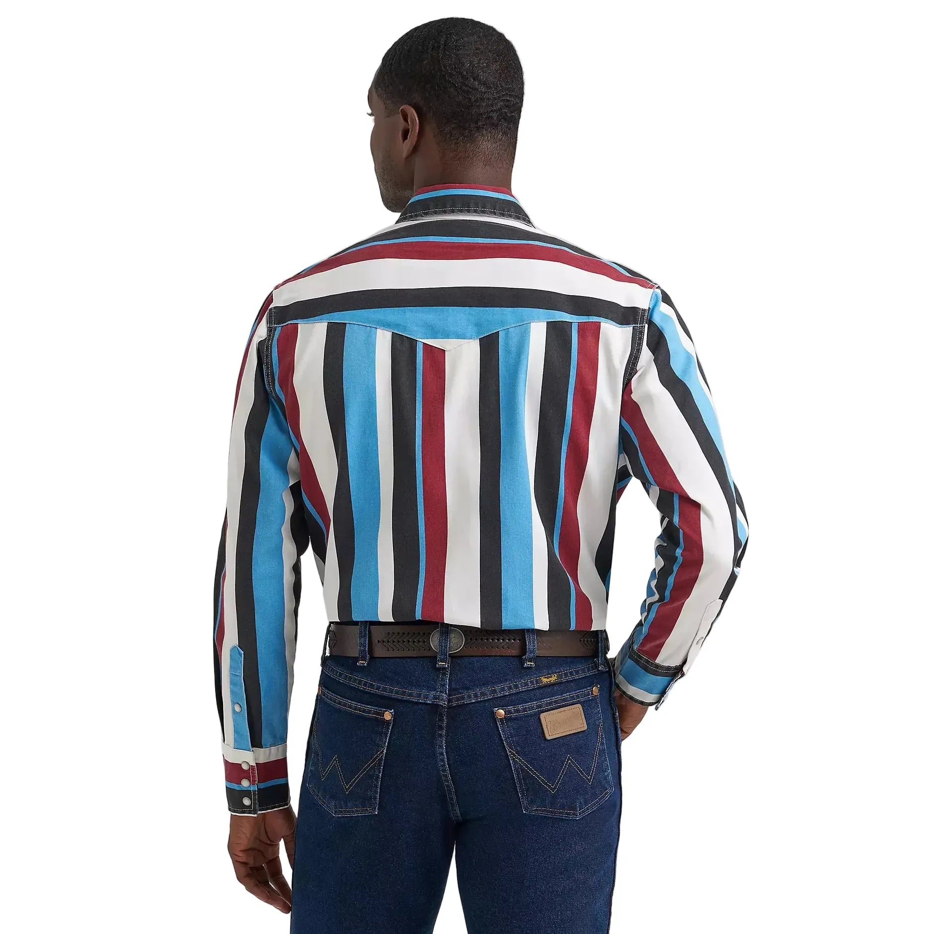 Men's Wrangler Vintage-Inspired Brushpopper Western Snap Work Shirt 112374804