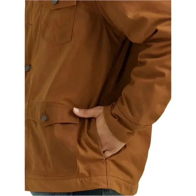 Men's Wrangler Western Lined Barn Coat 112352842 - Crazy House Western Wear