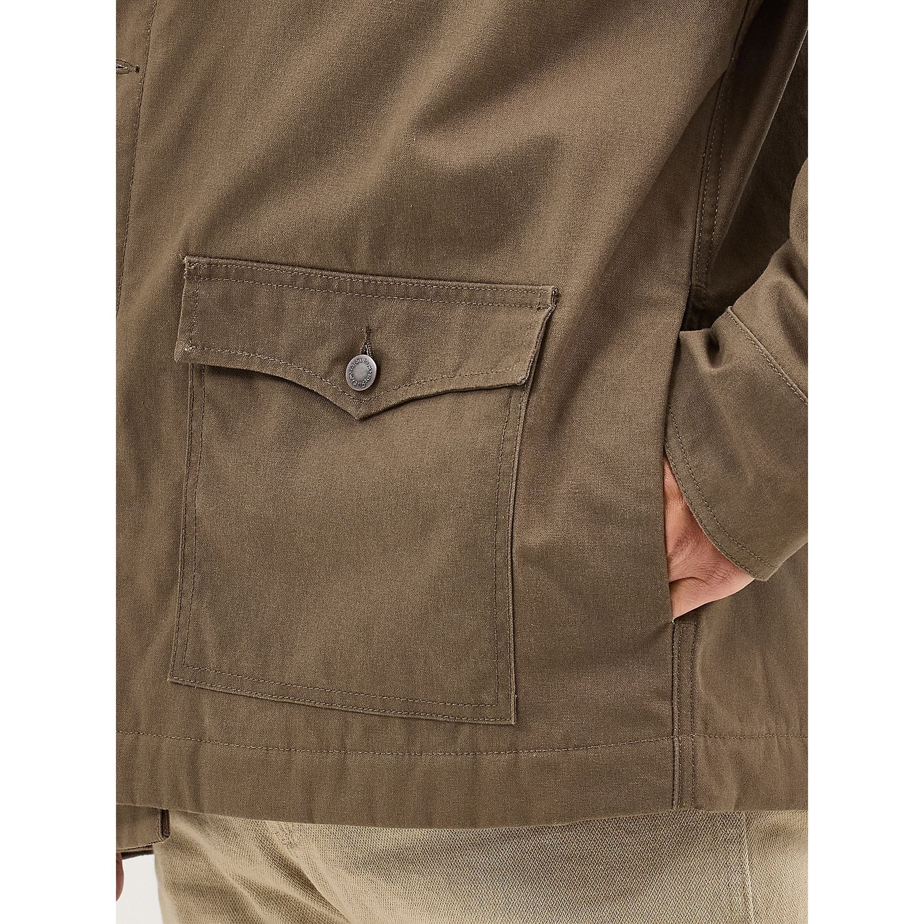 Men's Wrangler Western Lined Canvas Barn Coat 112367636