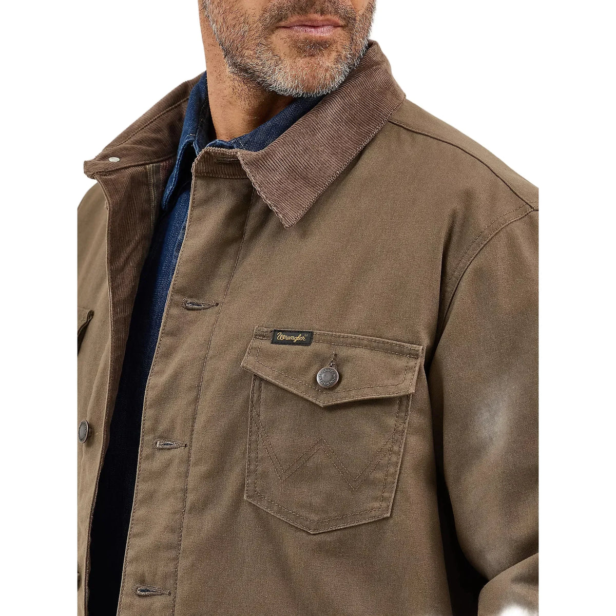 Men's Wrangler Western Lined Canvas Barn Coat 112367636