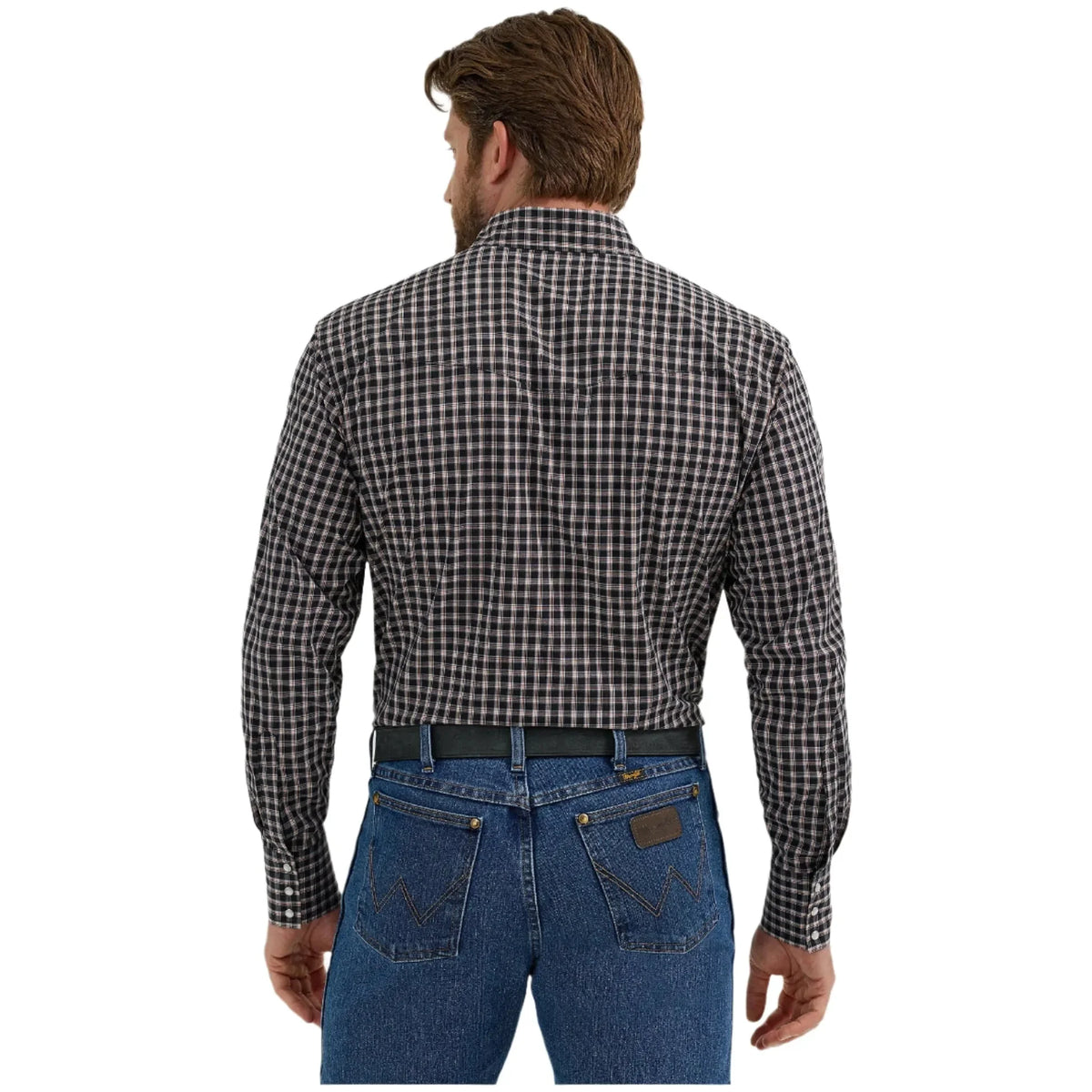 Men's Wrangler® Wrinkle Resist Long Sleeve Shirt - Classic Fit 112355370 - Crazy House Western Wear