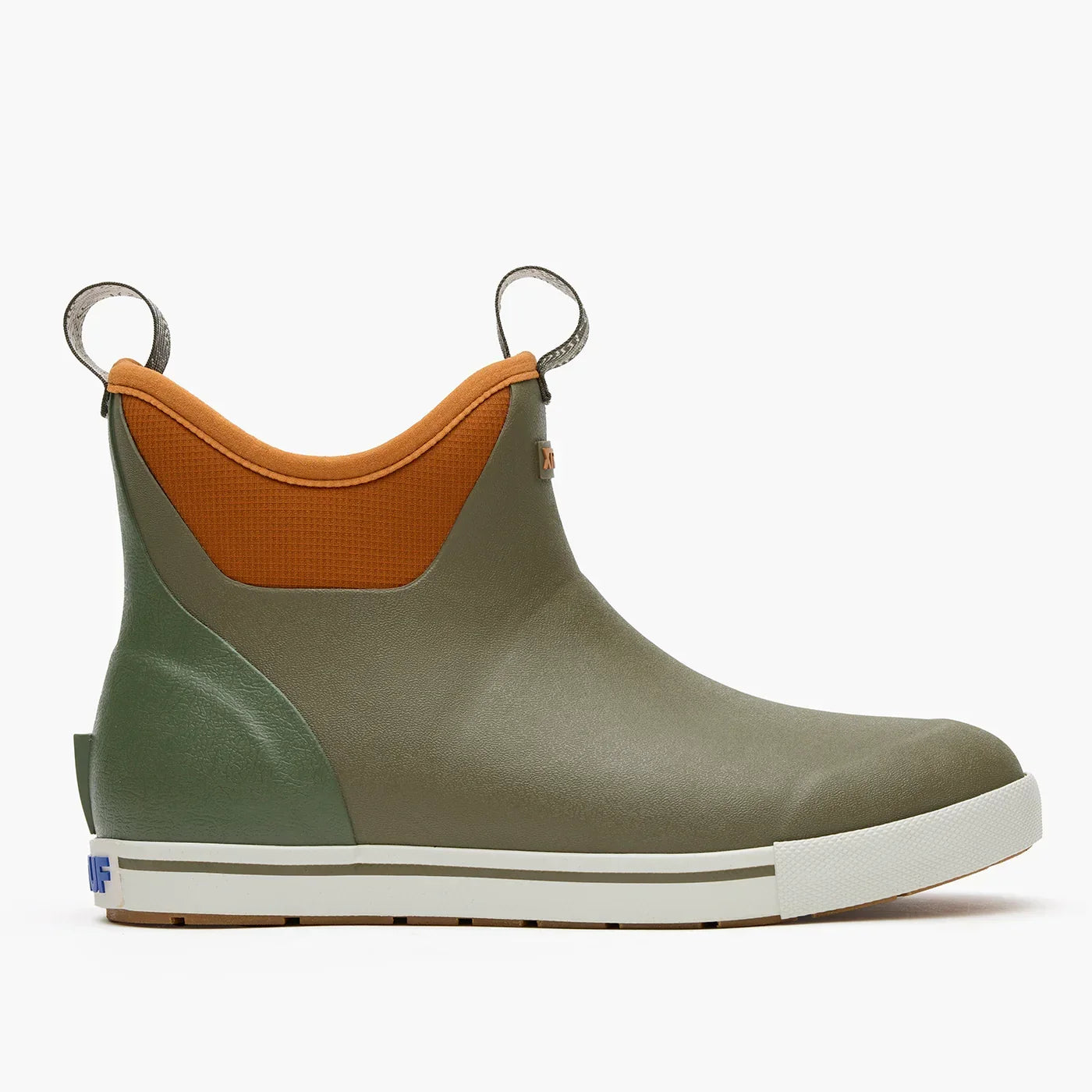 Men's XTRATUF Camp Fleece Lined Dark Olive/Spice 6 Inch Ankle Deck Boot XMADBC30