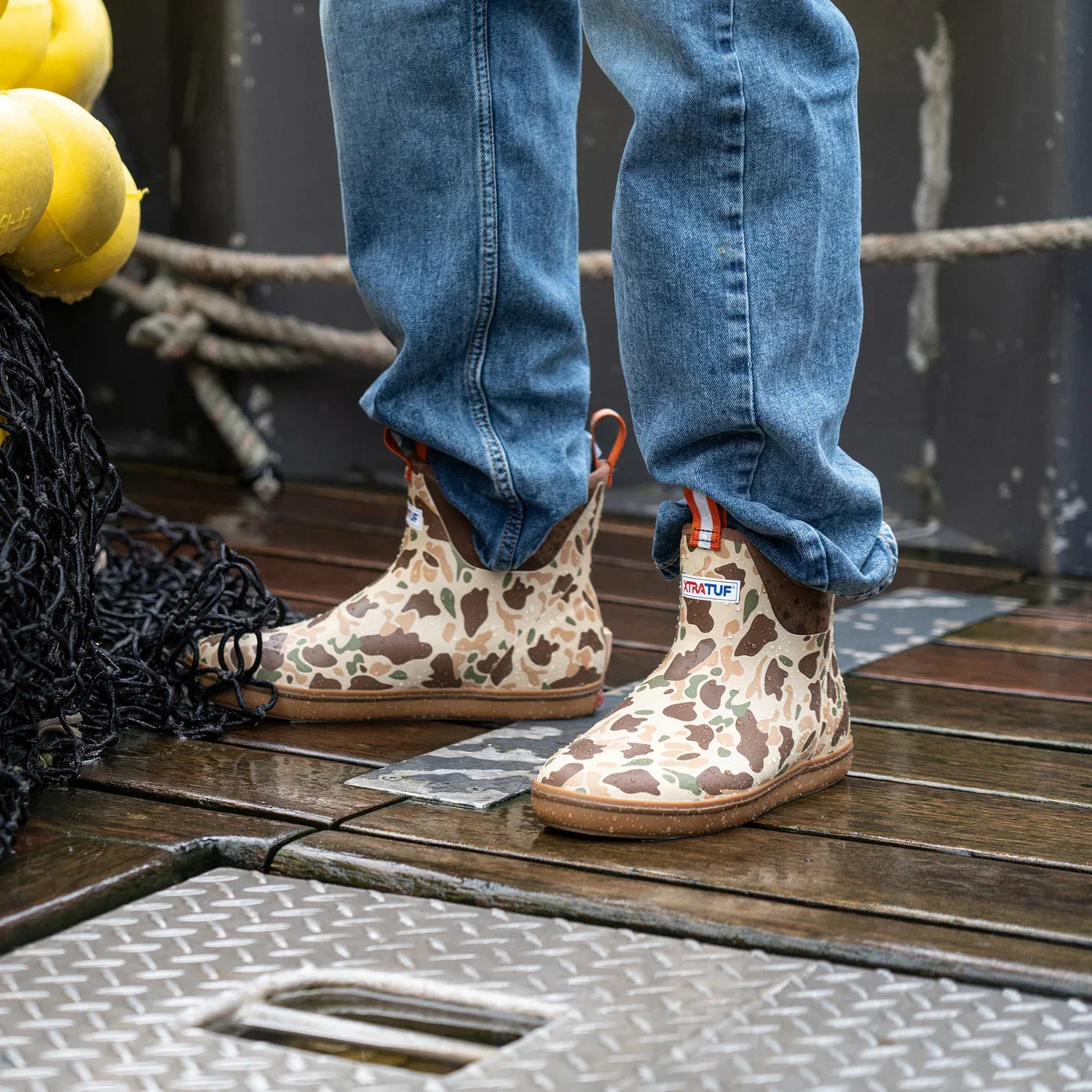 Men's XTRATUF Duck Camo Ankle Deck Boot XMABDCAM