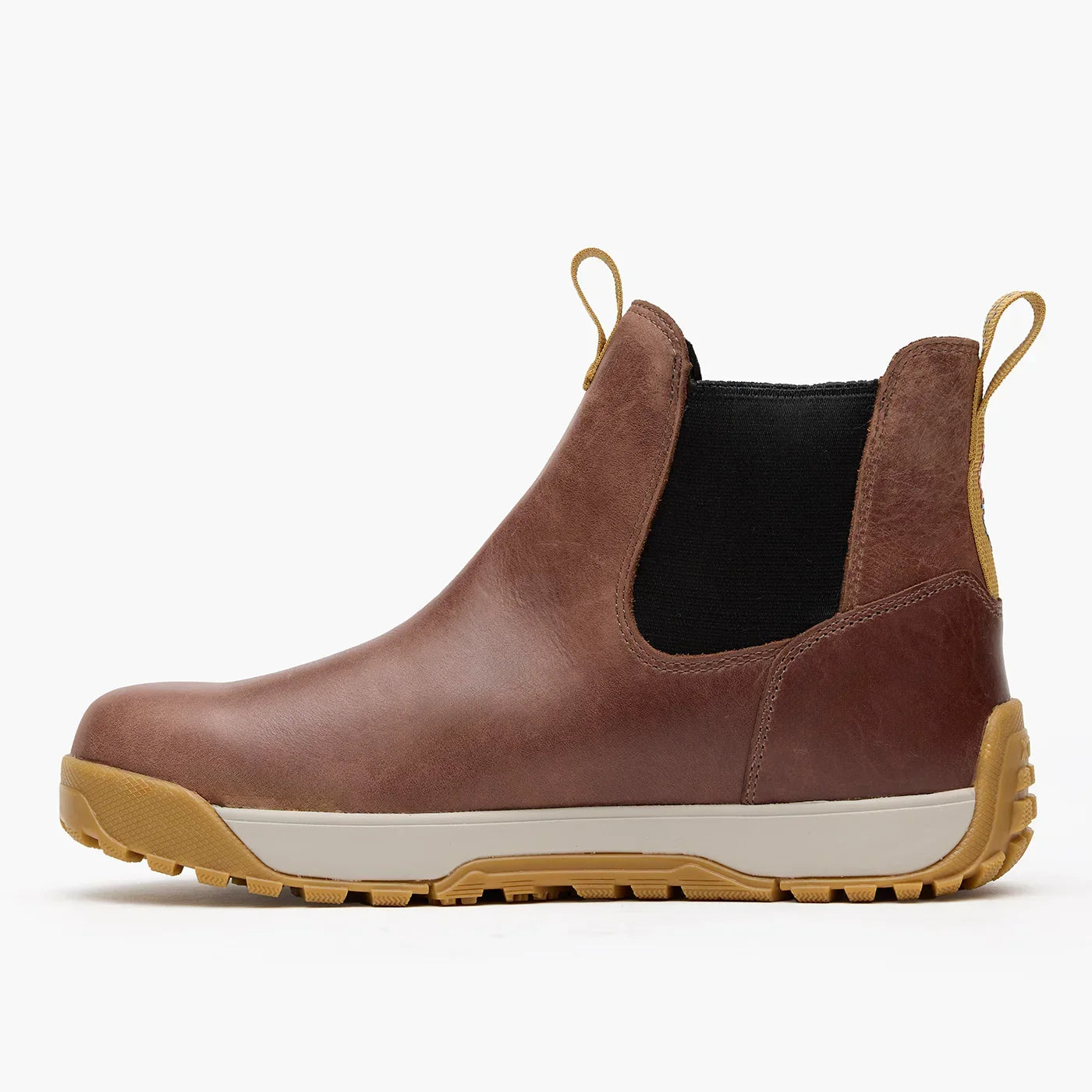Men's XTRATUF Earth Brown Leather Ankle Deck Boot XMABL900
