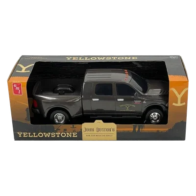Model truck in packaging with 'Yellowstone' branding
