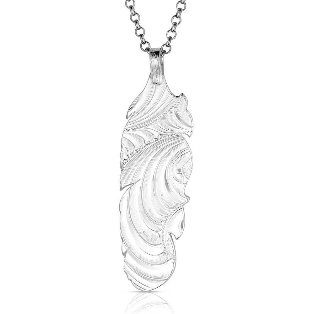 Montana Silversmiths Alpine Glow Feather Necklace NC6405
