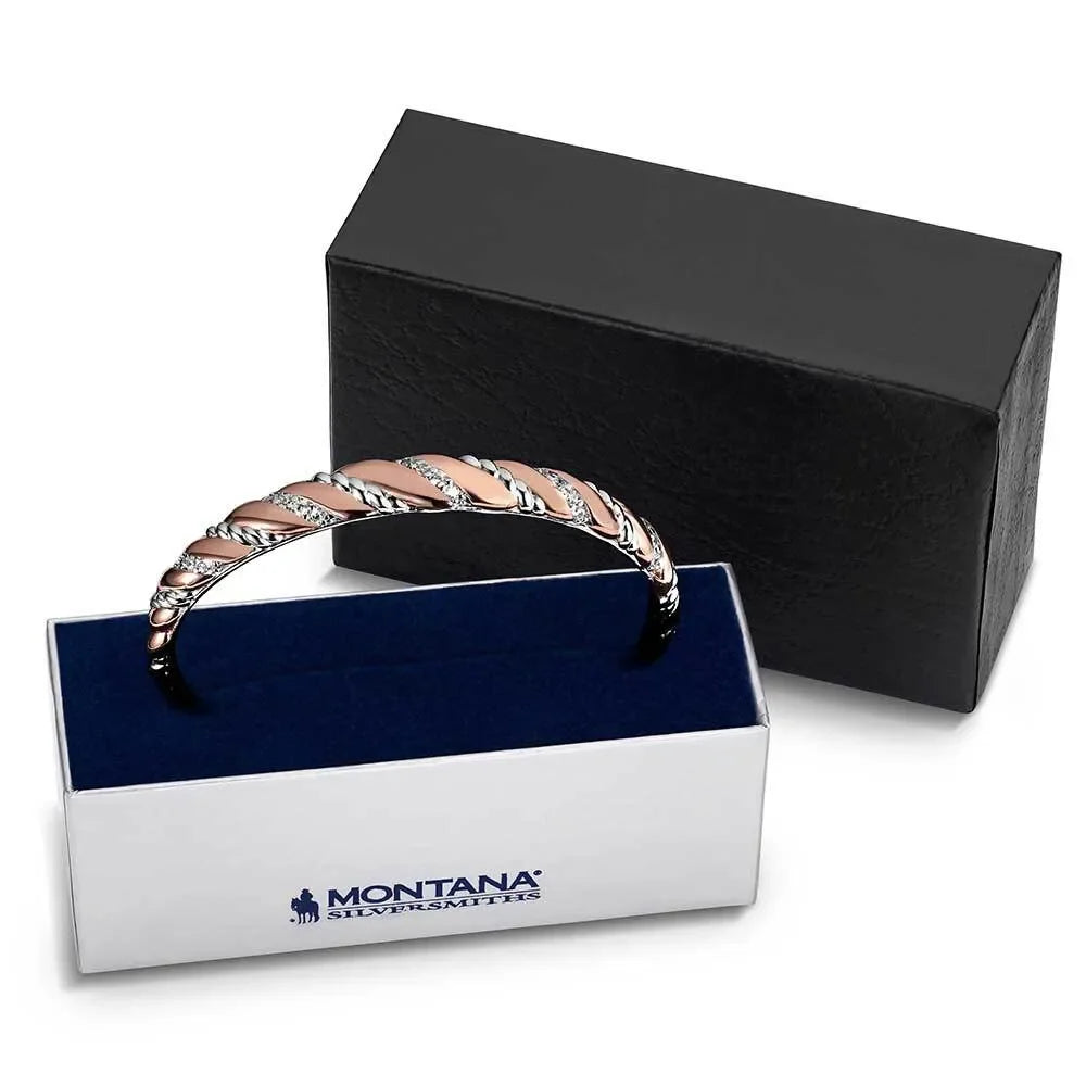 Montana Silversmiths Draped In Light Crystal Cuff Bracelet BC6526