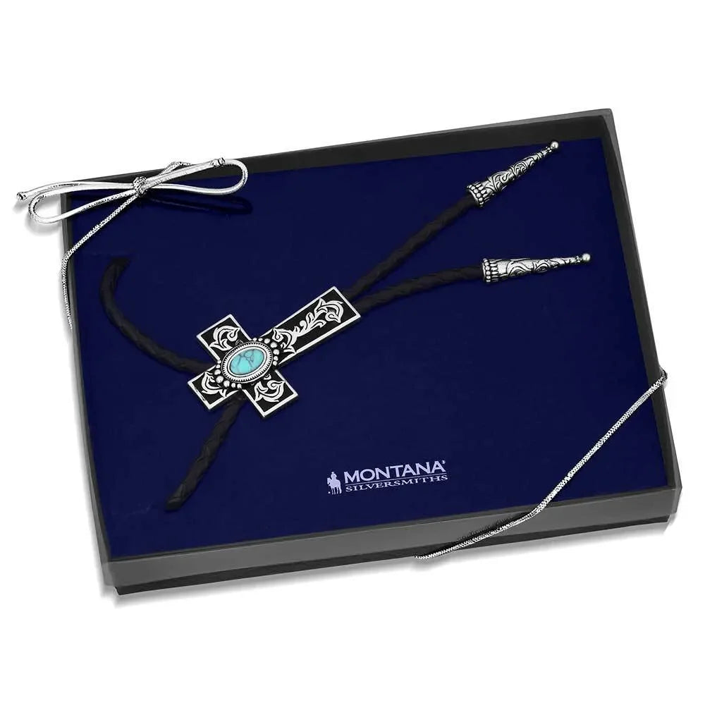 Montana Silversmiths Everlasting Faith Cross Bolo Tie BT6181