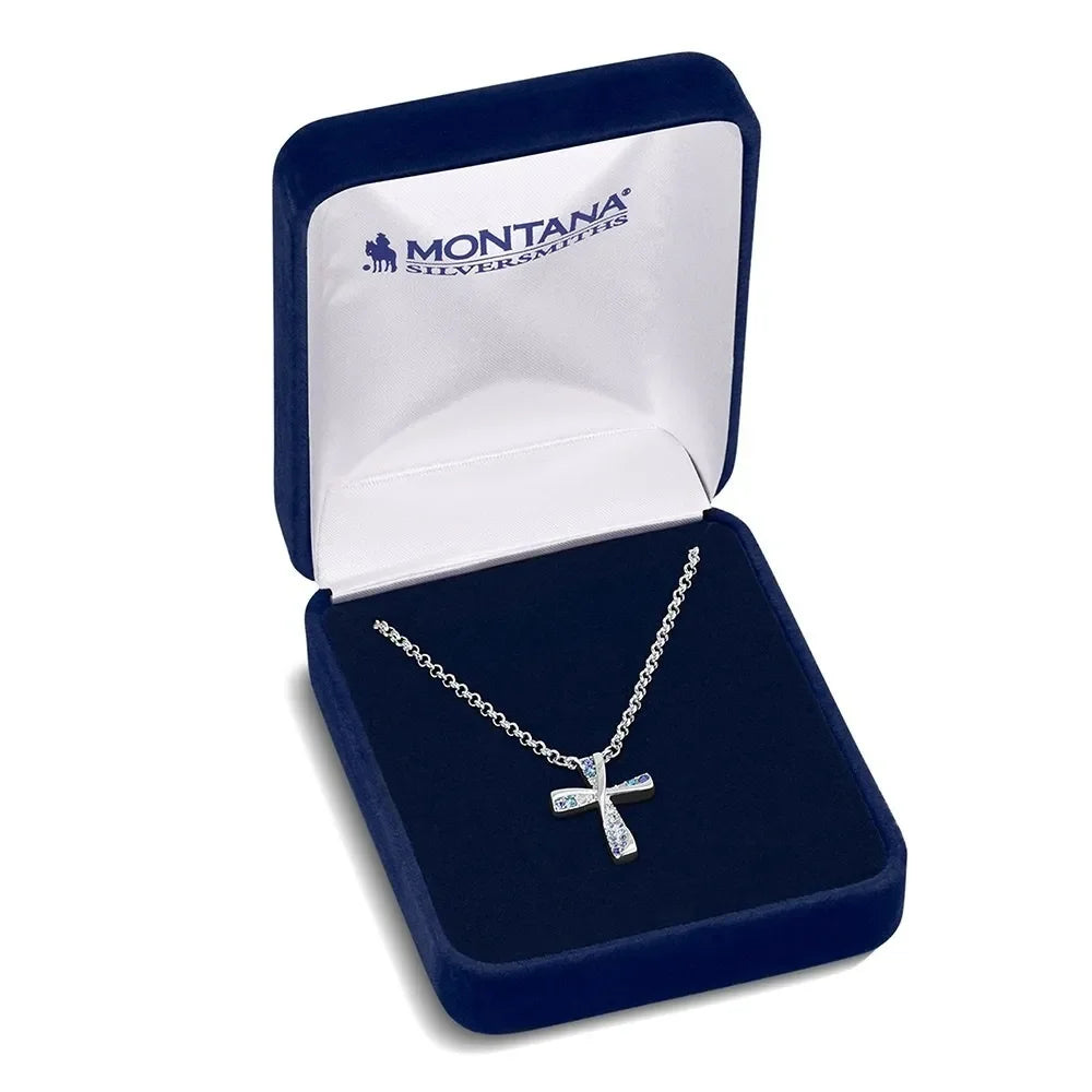 Montana Silversmiths Faith in Lights Cross Necklace NC6534