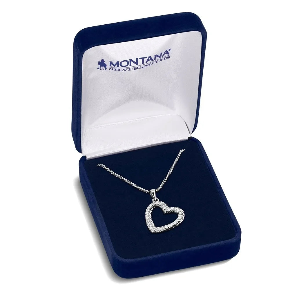 Montana Silversmiths Roped In Love Heart Necklace NC6543