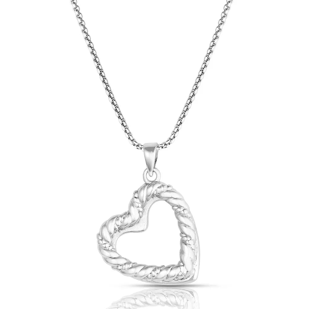 Montana Silversmiths Roped In Love Heart Necklace NC6543