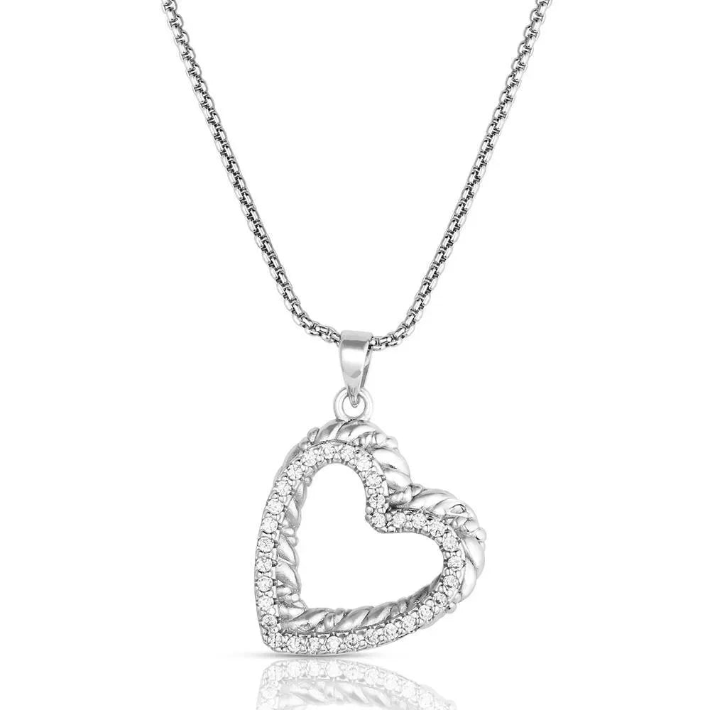 Montana Silversmiths Roped In Love Heart Necklace NC6543