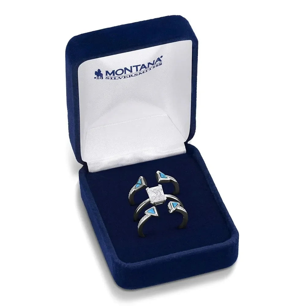 Montana Silversmiths Skyline Stack Ring Set RG6549