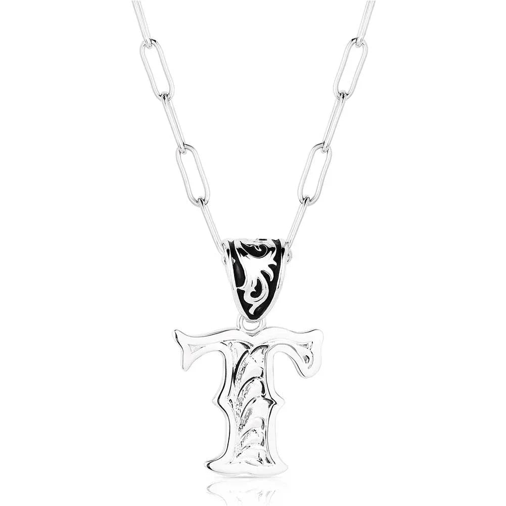 Montana Silversmiths Western Initial Necklace NC6096