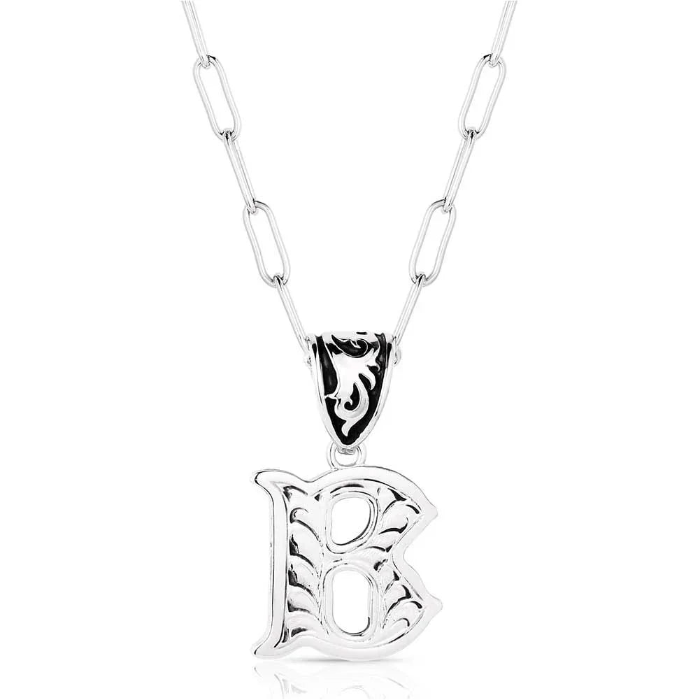 Montana Silversmiths Western Initial Necklace NC6096