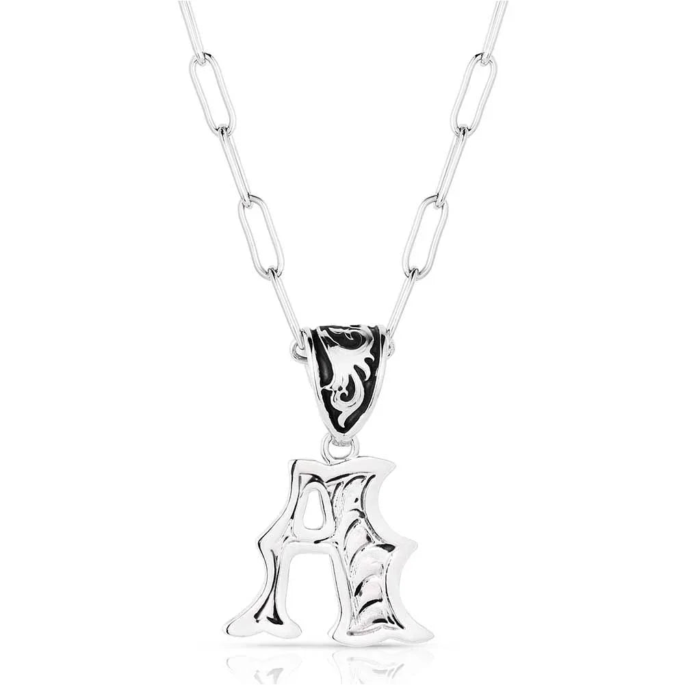 Montana Silversmiths Western Initial Necklace NC6096