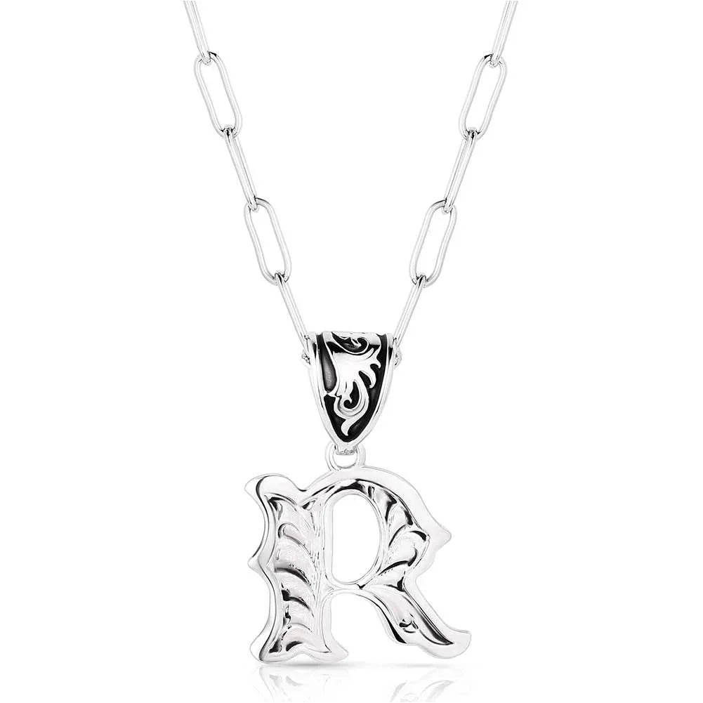 Montana Silversmiths Western Initial Necklace NC6096