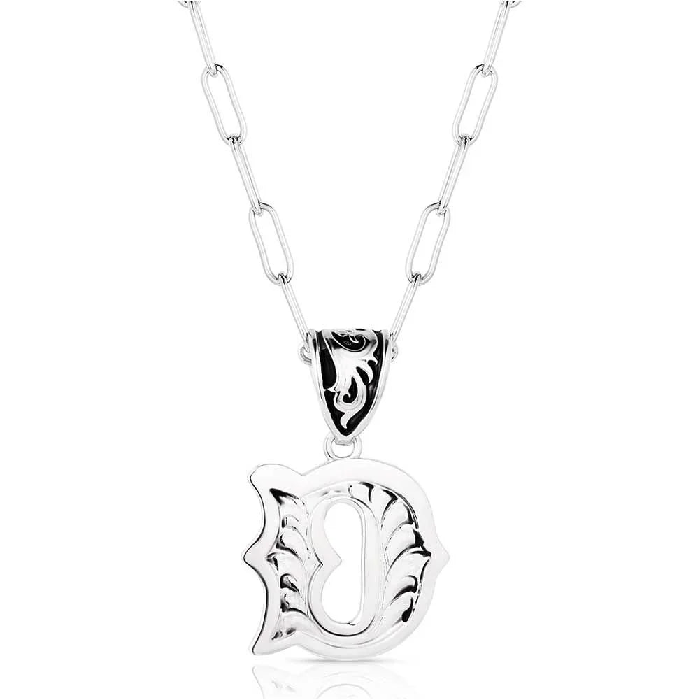 Montana Silversmiths Western Initial Necklace NC6096