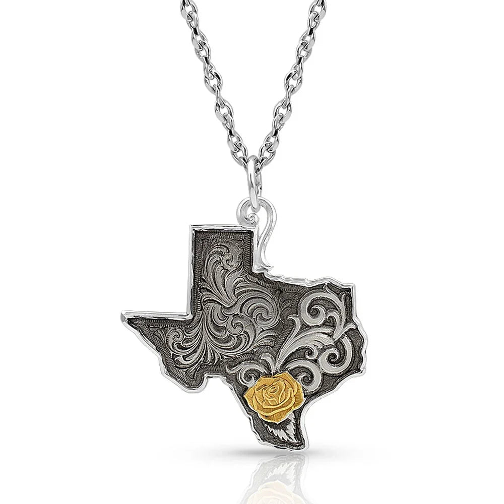Montana Silversmiths Yellow Rose of Texas Necklace NC4511YG