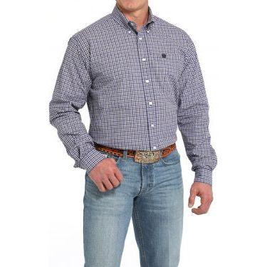 Men's Cinch Plaid Button-Down Western Shirt MTW1105851 - Crazy House Western Wear
