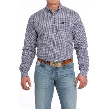 Men's Cinch Plaid Button-Down Western Shirt MTW1105851 - Crazy House Western Wear