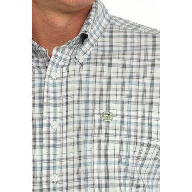 Men's Cinch Plaid Button-Down Western Shirt MTW1105860 - Crazy House Western Wear