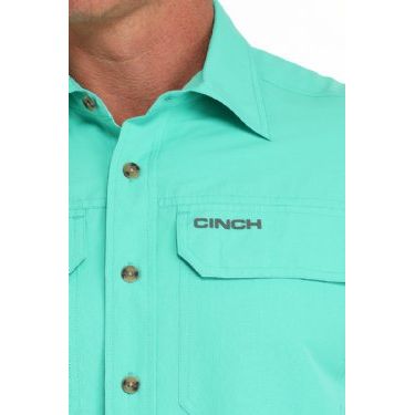 Men's Cinch Ripstop Button-Down Western Shirt MTW1723001 - Crazy House Western Wear