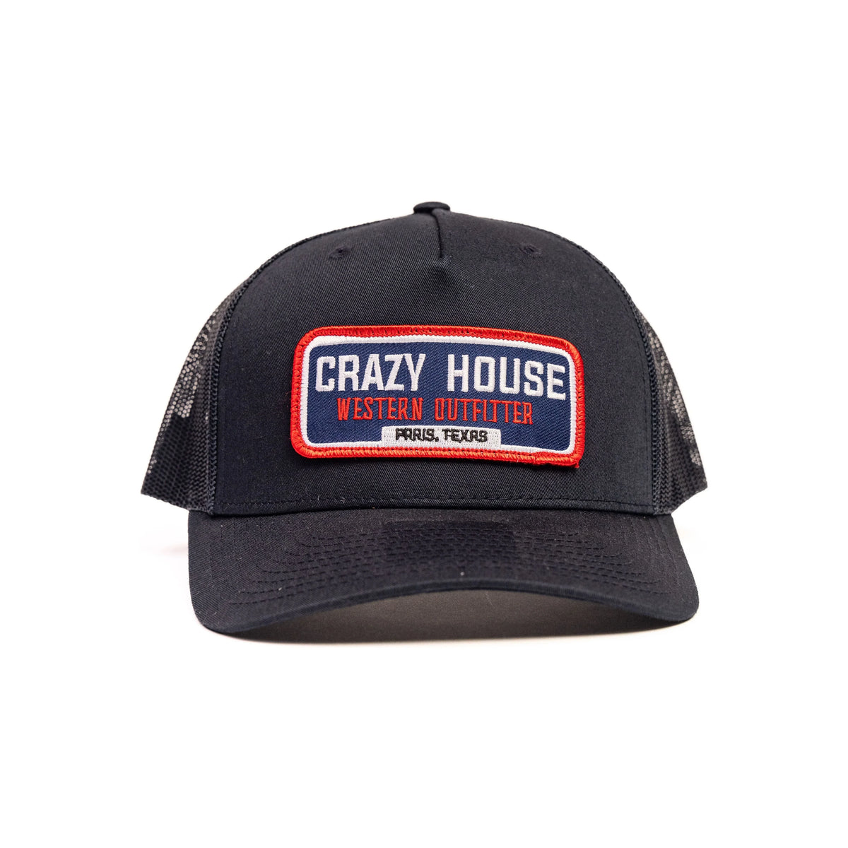 Navy Snapback With Outfitter Patch - Crazy House Western Wear
