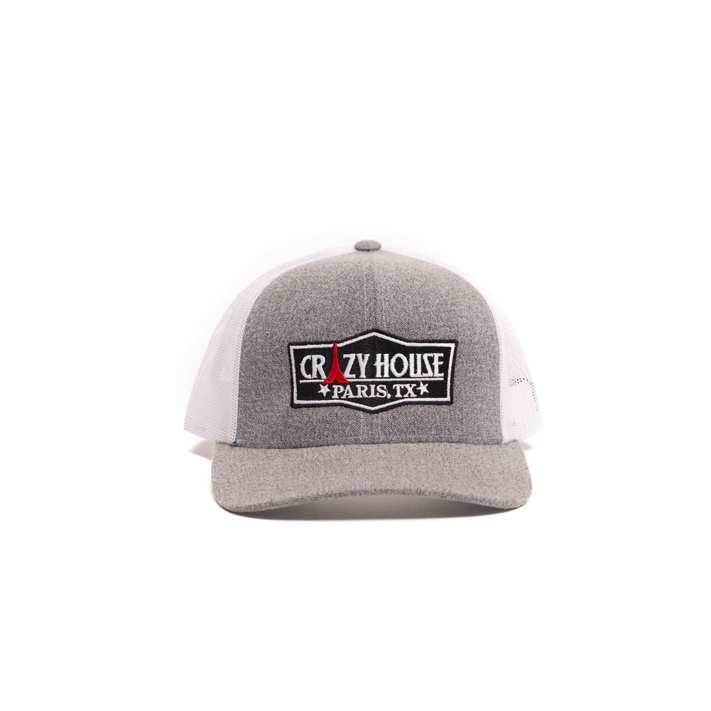 Crazy House Unisex Grey and white Cap wtih OG Crazy House Logo - Crazy House Western Wear