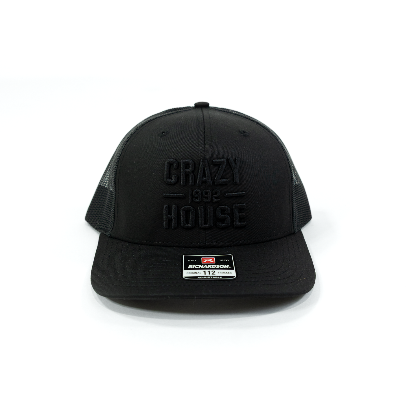Crazy House Black on Black Snapback Cap
