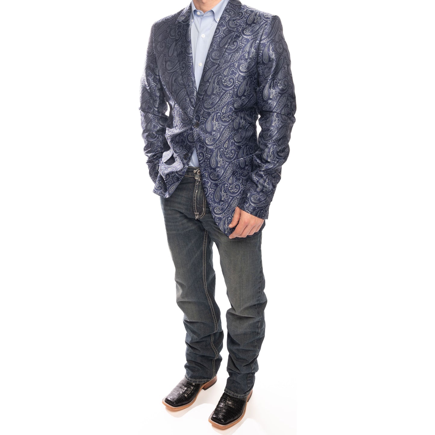 Men's Rock & Roll Patterned Sports Coat BM96C06054 - Crazy House Western Wear