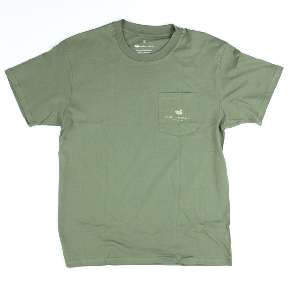 Men's Southern Marsh Spotted Tee Stone Olive ASPO-SWO
