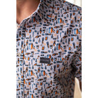Men's Burlebo Performance Button Up 0008PBU-CFB - Crazy House Western Wear