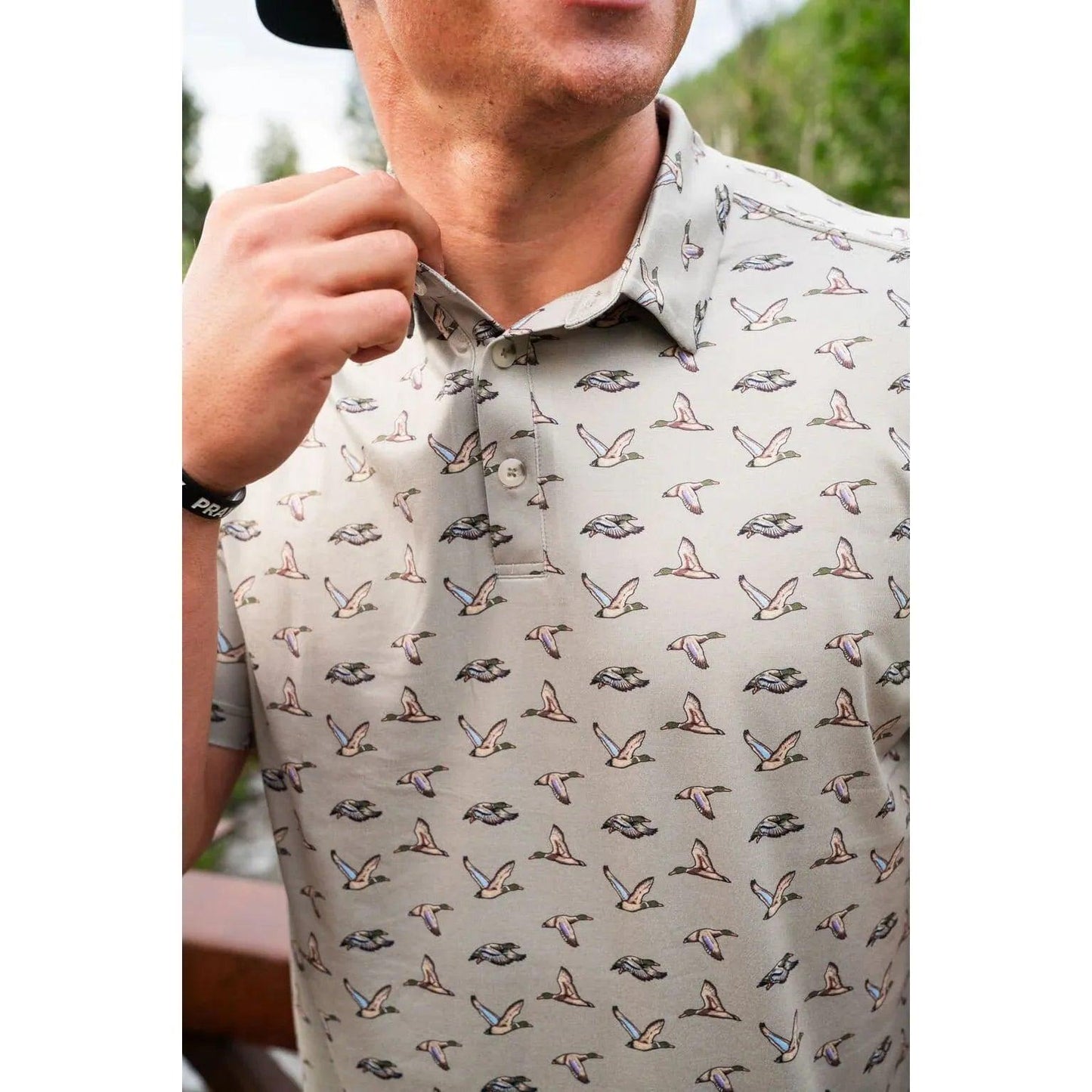 Men's Burlebo Performance Polo PP-FD-GRN - Crazy House Western Wear