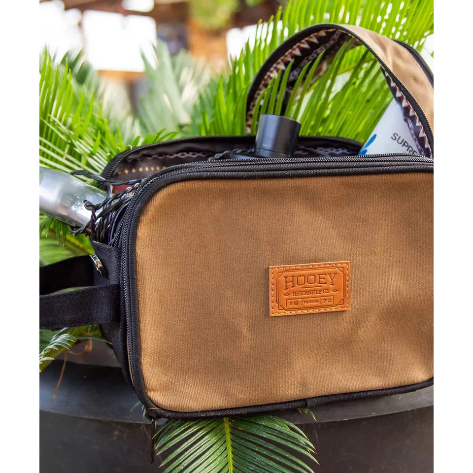 Hooey "Dopp Kit" Brown, Black with Aztec Interior DK006 - Crazy House Western Wear