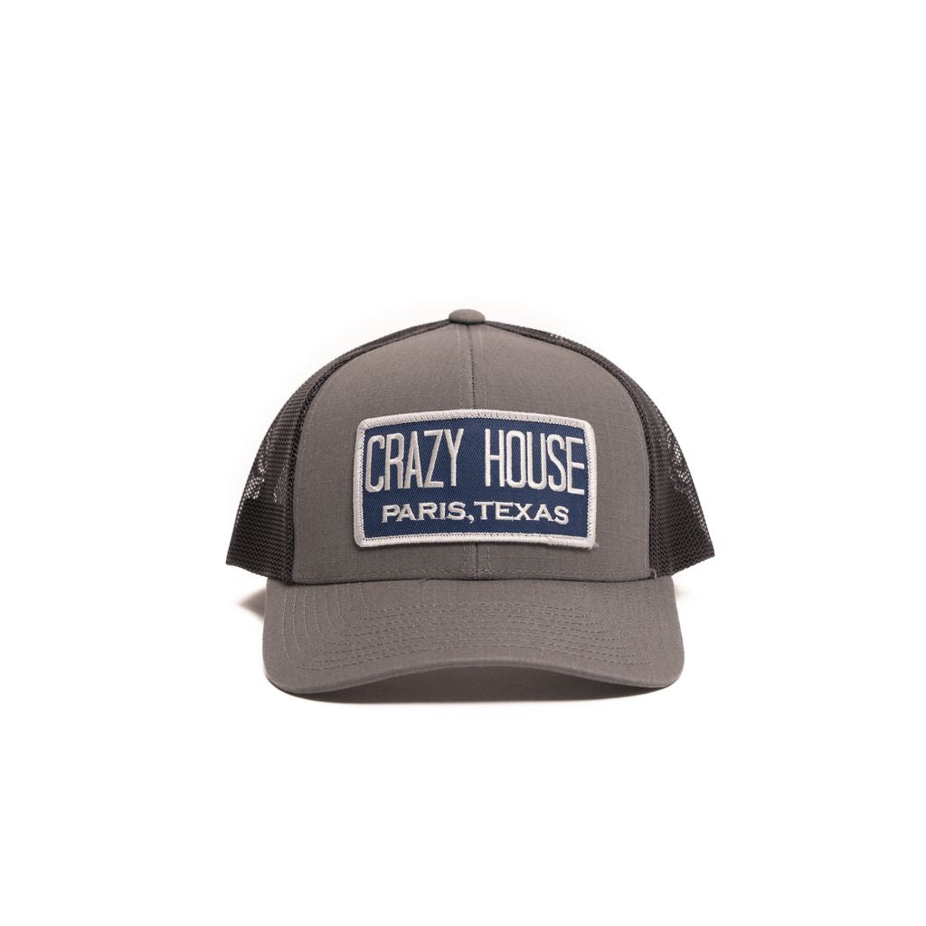 Crazy House Unisex Grey and Black Snapback with Patch - Crazy House Western Wear