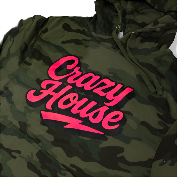 Crazy House Stacked Script Hoodie