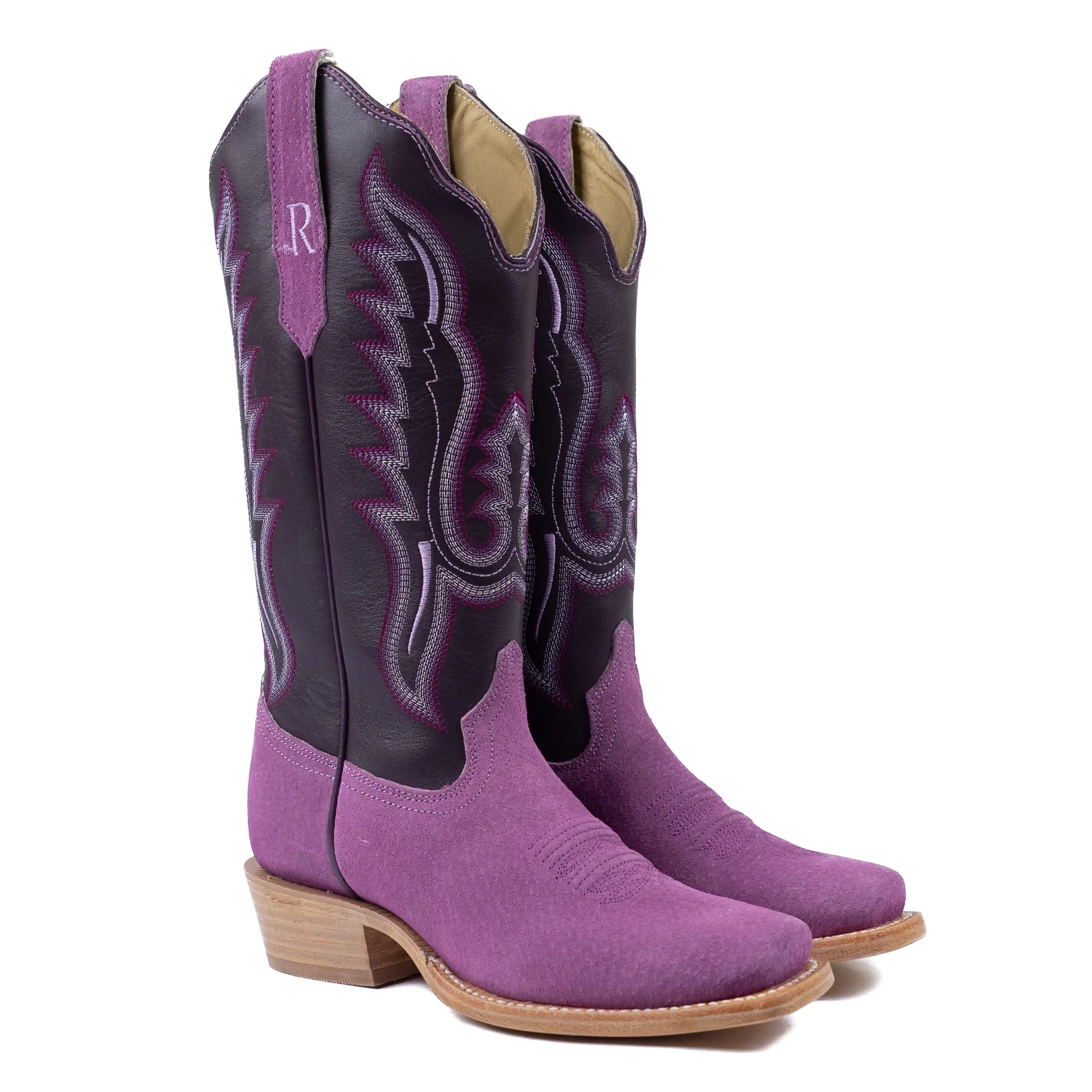 R. Watson Women's Violet Boar Boots with 13" Violet Sinatra Tops RWL8614-1